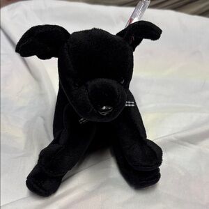 Ty Black Plush Dog Toy - Soft Cuddly Puppy-VINTAGE
